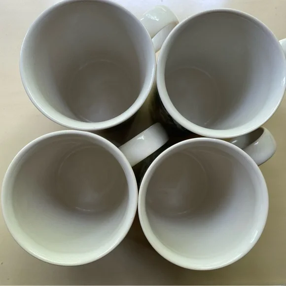 Coffee/hot cocoa Dunoon Christmas mugs 
Set of 4 fine stoneware.Made in Scotland - Picture 5 of 15